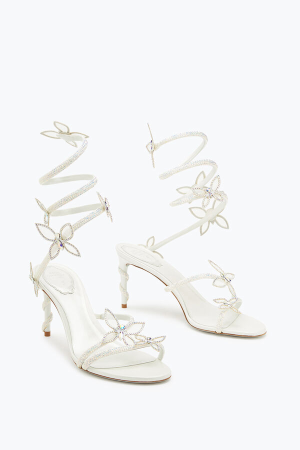 joyas margot blanco sandalia con mariposas 80 rene caovilla