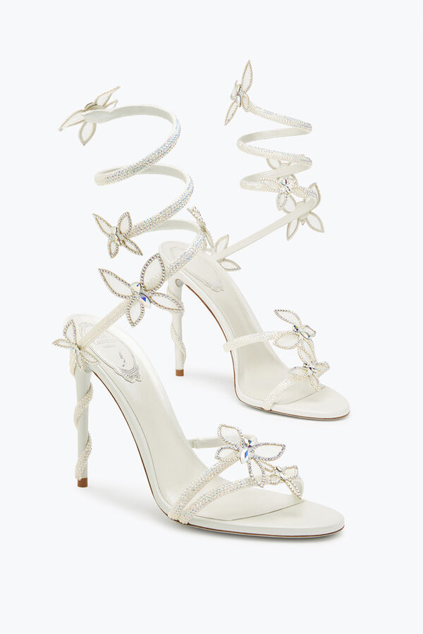 joyas margot blanco sandalia con mariposas 105 rene caovilla