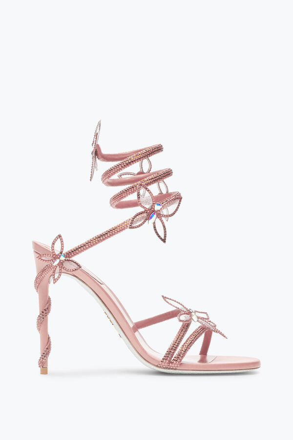 joyas margot rosa polvo de mariposa sandalia 105 rene caovilla