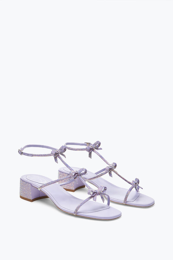 joyas caterina lila sandalias con cristales 35 rene caovilla