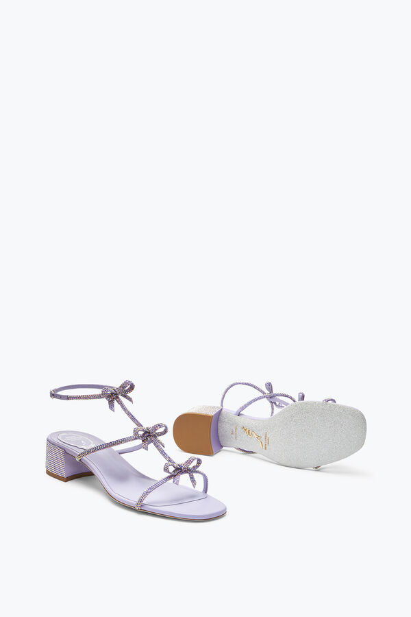 joyas caterina lila sandalias con cristales 35 rene caovilla