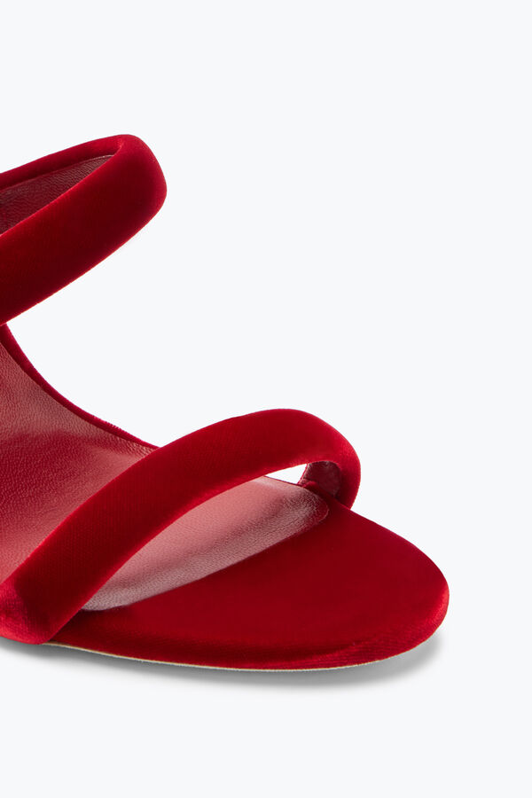 joyas cleo ruby terciopelo sandalia 105 rene caovilla