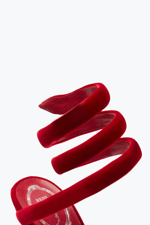 joyas cleo ruby terciopelo sandalia 105 rene caovilla