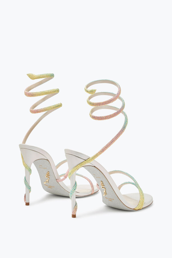 joyas margot burano blanco sandalia con degradé en cristales 105 rene caovilla