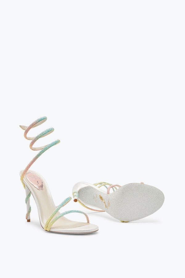 joyas margot burano blanco sandalia con degradé en cristales 105 rene caovilla