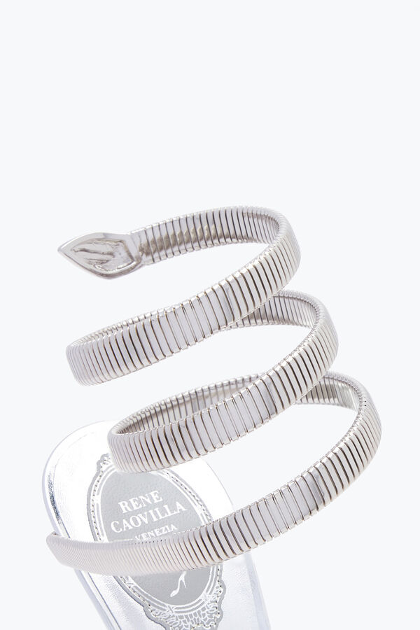 joyas de la sinfónica de espejo de plata de la sandalia 105 rene caovilla