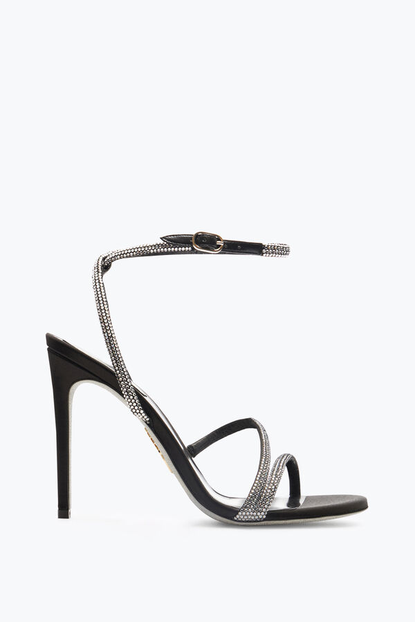 joyas irina negro sandalias con cristales 105 rene caovilla