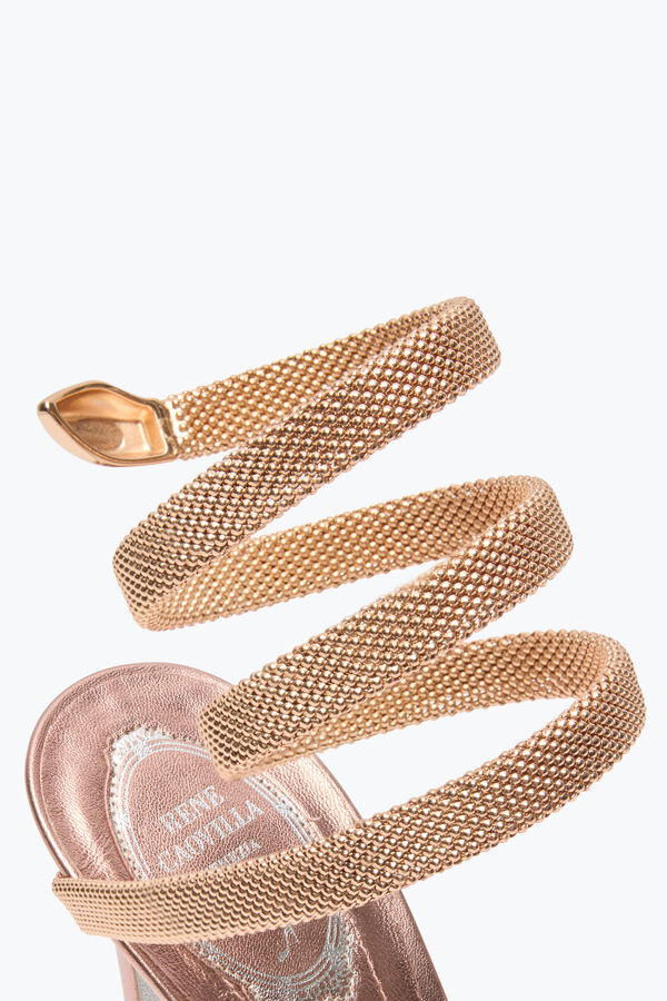 joyas trigold cleo de oro rosa de sandalia 105 rene caovilla