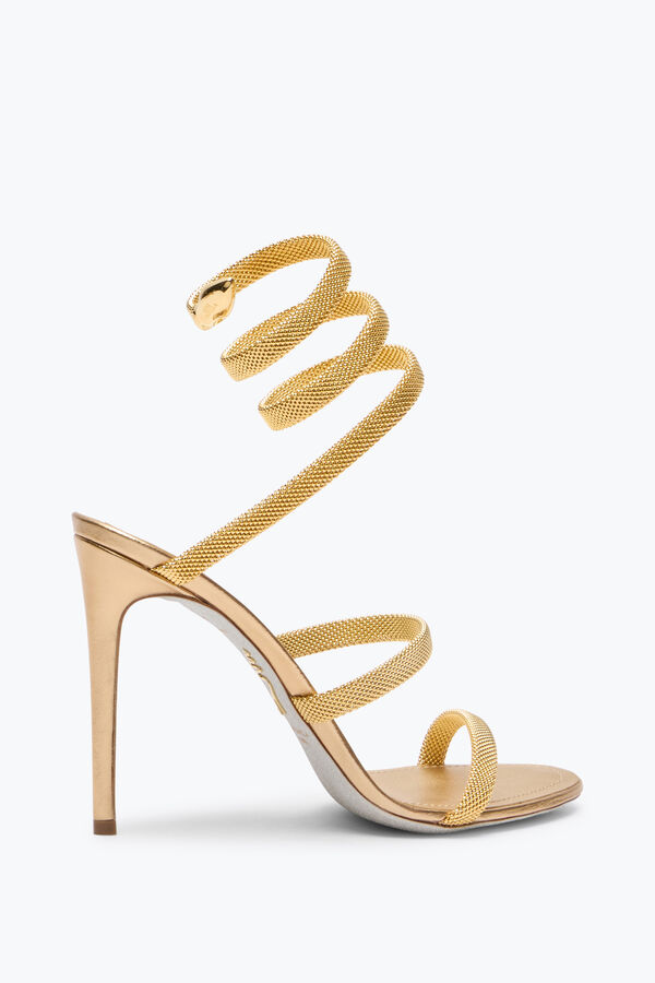 joyas trigold cleo de oro de la sandalia 105 rene caovilla