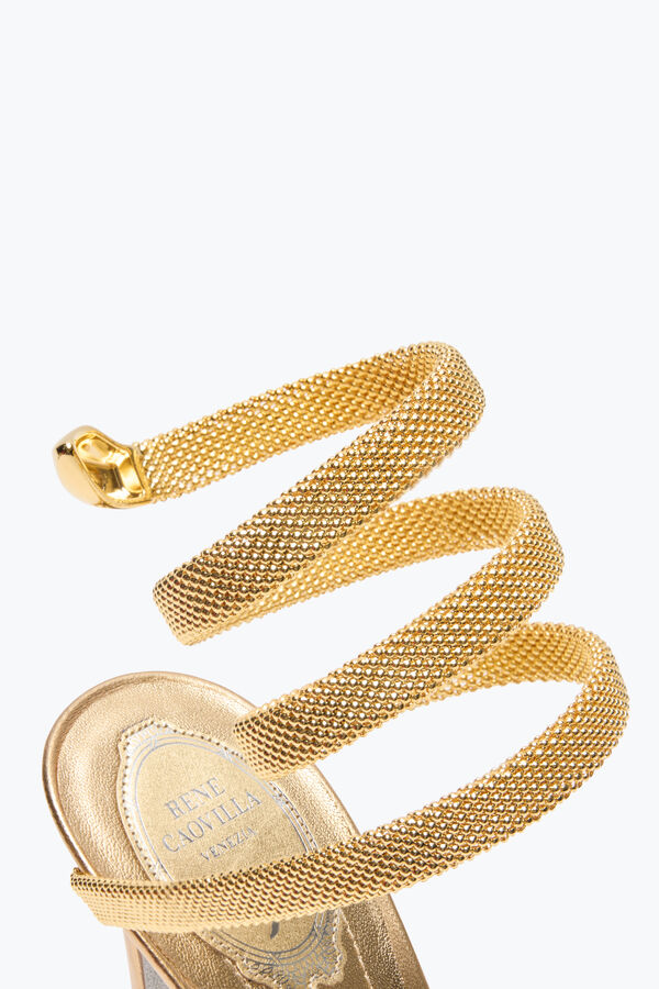 joyas trigold cleo de oro de la sandalia 105 rene caovilla