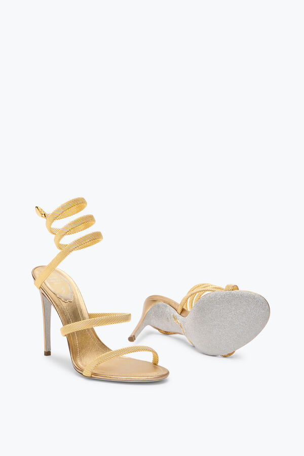 joyas trigold cleo de oro de la sandalia 105 rene caovilla