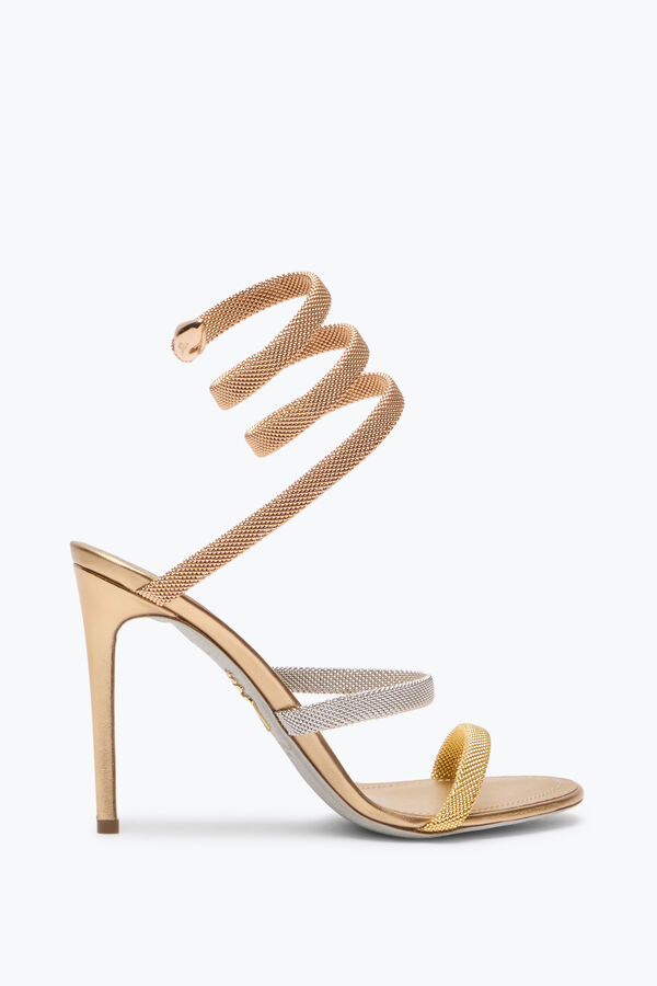 joyas trigold cleo tres tonos sandalia 105 rene caovilla