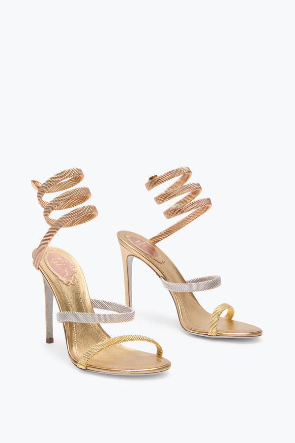 joyas trigold cleo tres tonos sandalia 105 rene caovilla