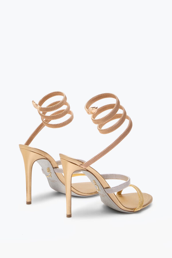 joyas trigold cleo tres tonos sandalia 105 rene caovilla