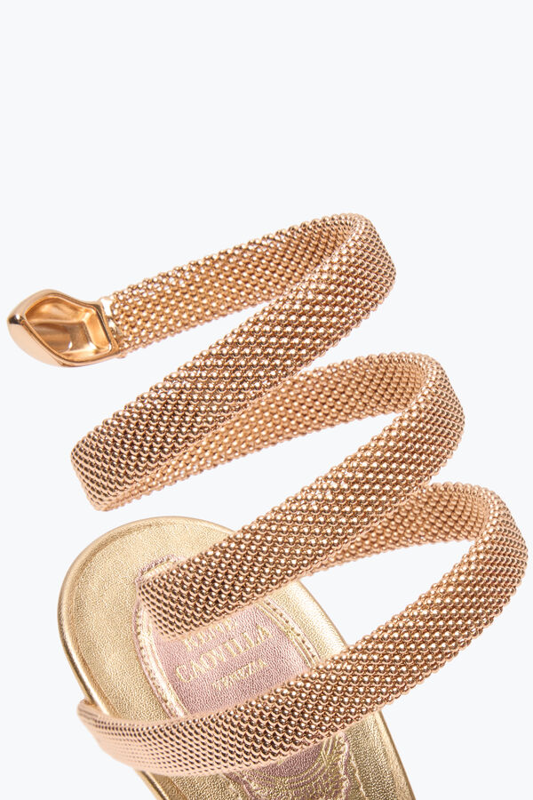 joyas trigold cleo tres tonos sandalia 105 rene caovilla