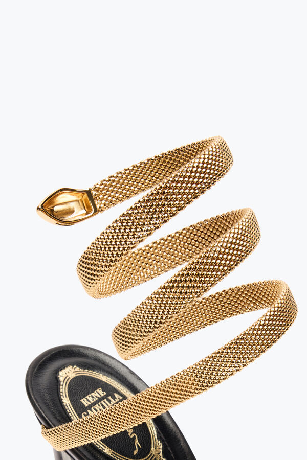joyas trigold cleo negro-oro sandalia 105 rene caovilla