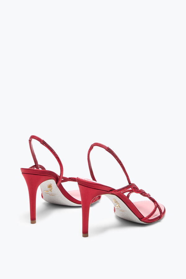 joyas de la trenza rojo sandalia 80 rene caovilla
