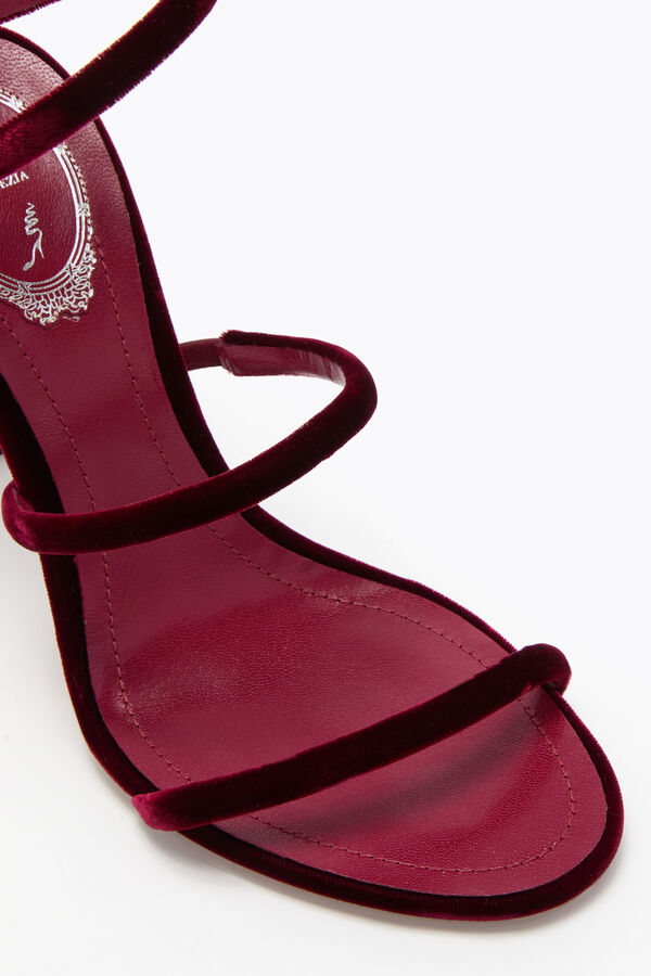 joyas cleo ruby terciopelo sandalia 105 rene caovilla