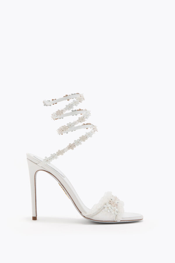 joyas flor blanca sandalia 105 rene caovilla