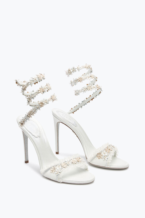 joyas flor blanca sandalia 105 rene caovilla