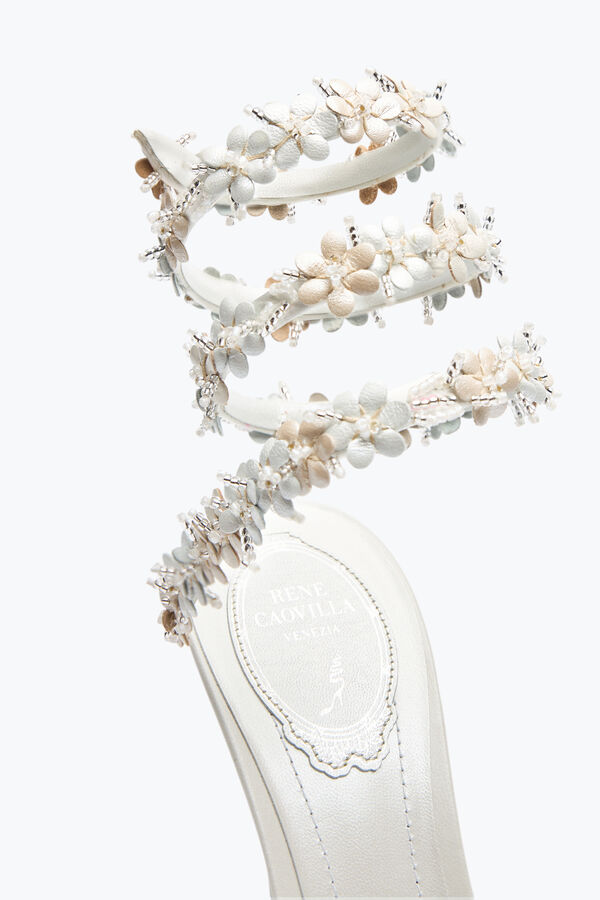 joyas flor blanca sandalia 105 rene caovilla