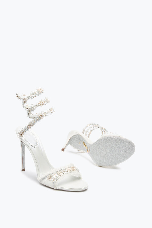 joyas flor blanca sandalia 105 rene caovilla