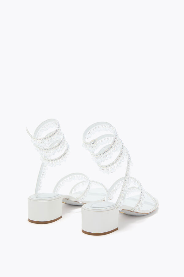 joyas araÑa blanca sandalia 40 rene caovilla