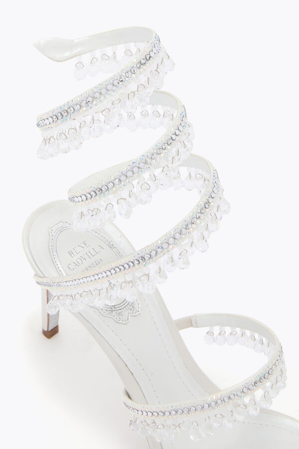 joyas araÑa blanca sandalia 80 rene caovilla