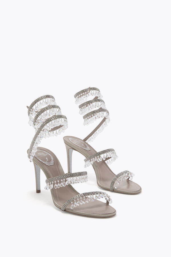 joyas araÑa paloma gris sandalia 80 rene caovilla