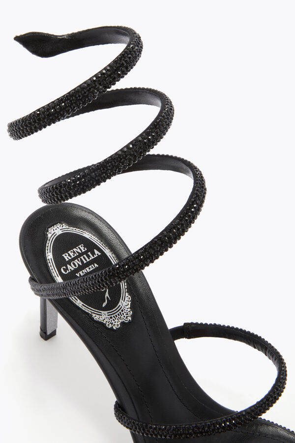 joyas cleo negro sandalia 80 rene caovilla