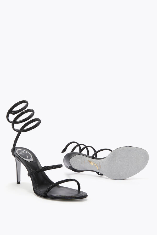 joyas cleo negro sandalia 80 rene caovilla