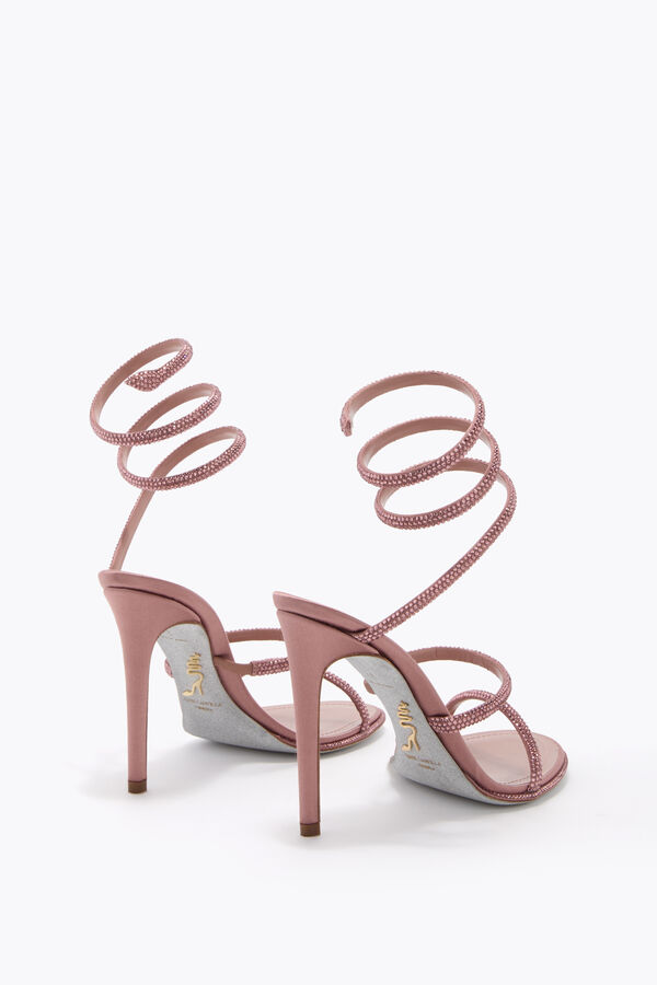 joyas cleo polvo de color rosa sandalia 105 rene caovilla