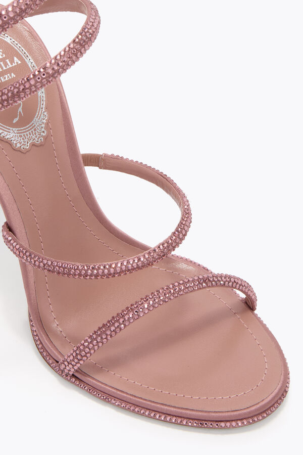 joyas cleo polvo de color rosa sandalia 105 rene caovilla