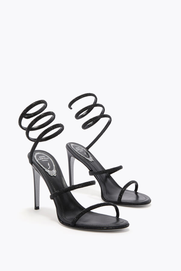 joyas cleo negro sandalia 105 rene caovilla
