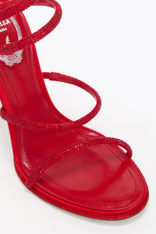 joyas cleo rojo sandalia 105 rene caovilla
