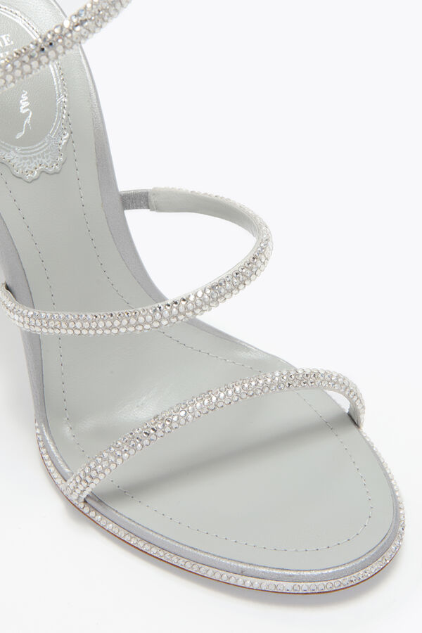 joyas cleo de plata de la sandalia 105 rene caovilla