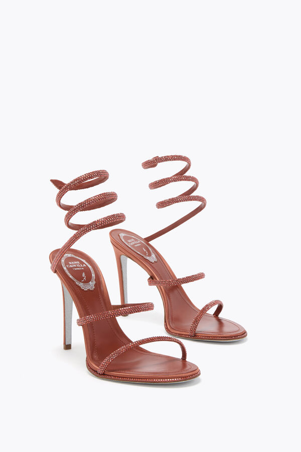 joyas cleo mocha mousse de sandalia 105 rene caovilla
