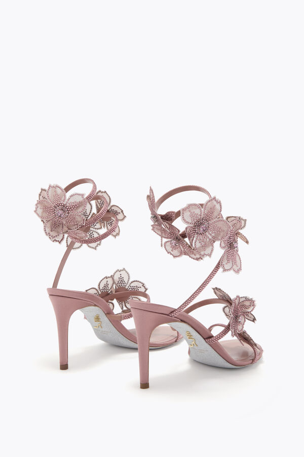joyas melocotÓn flor rubor rosa sandalia 80 rene caovilla