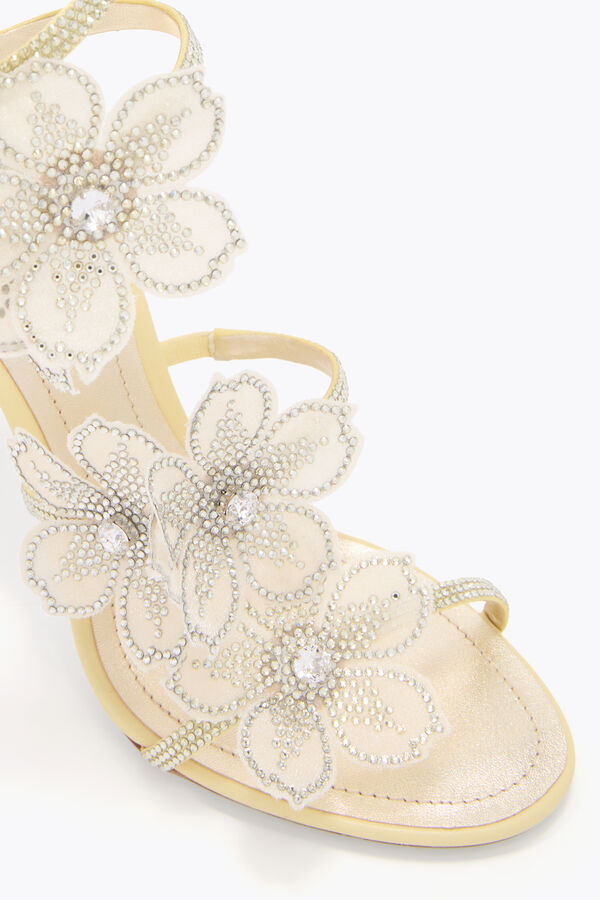 joyas melocotÓn flor amarillo limÓn sandalia 105 rene caovilla