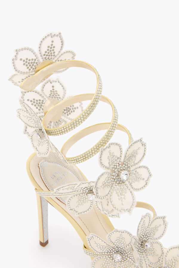 joyas melocotÓn flor amarillo limÓn sandalia 105 rene caovilla