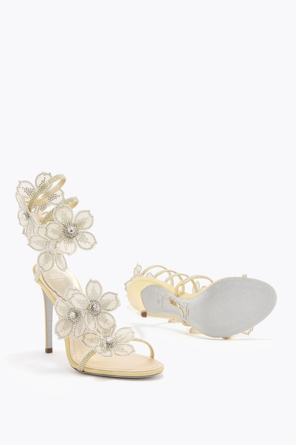 joyas melocotÓn flor amarillo limÓn sandalia 105 rene caovilla