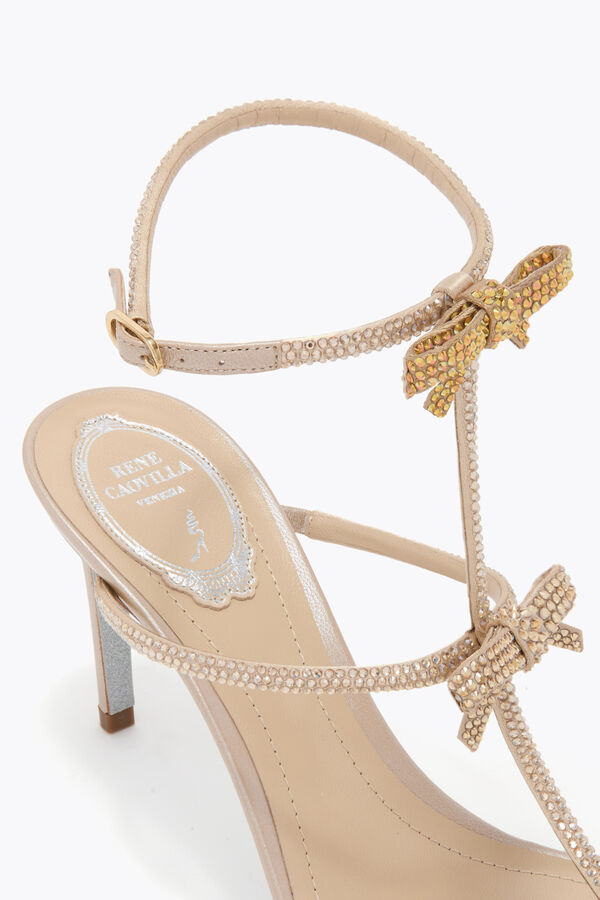 joyas caterina de oro de la sandalia 80 rene caovilla