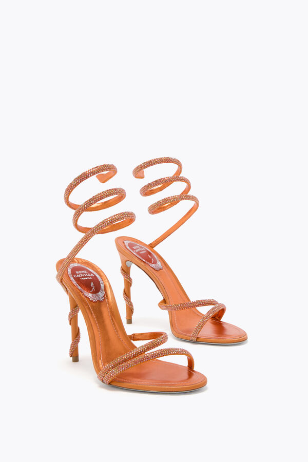 joyas margot naranja sandalia 105 rene caovilla