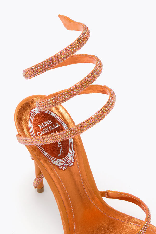 joyas margot naranja sandalia 105 rene caovilla