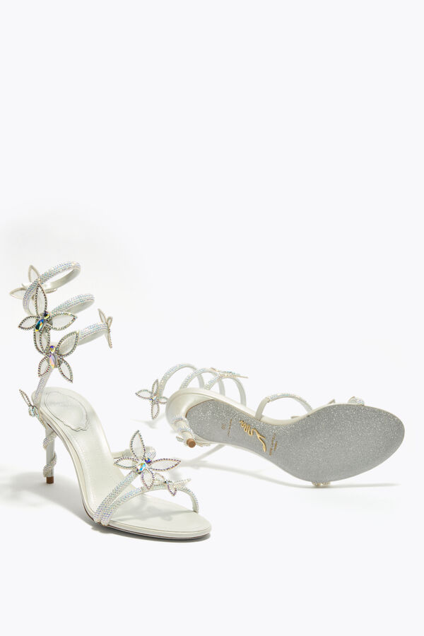 joyas margot blanco sandalia con mariposas 80 rene caovilla