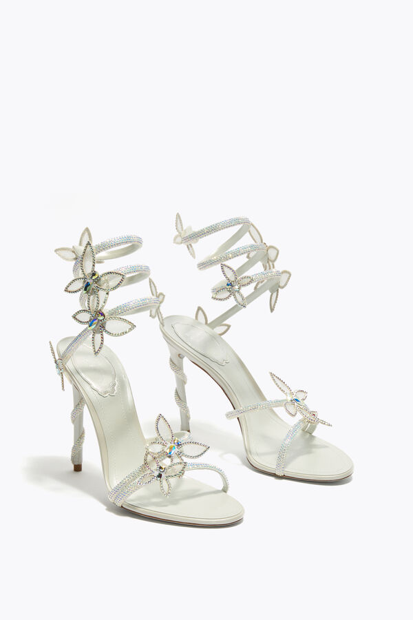 joyas margot blanco sandalia con mariposas 105 rene caovilla