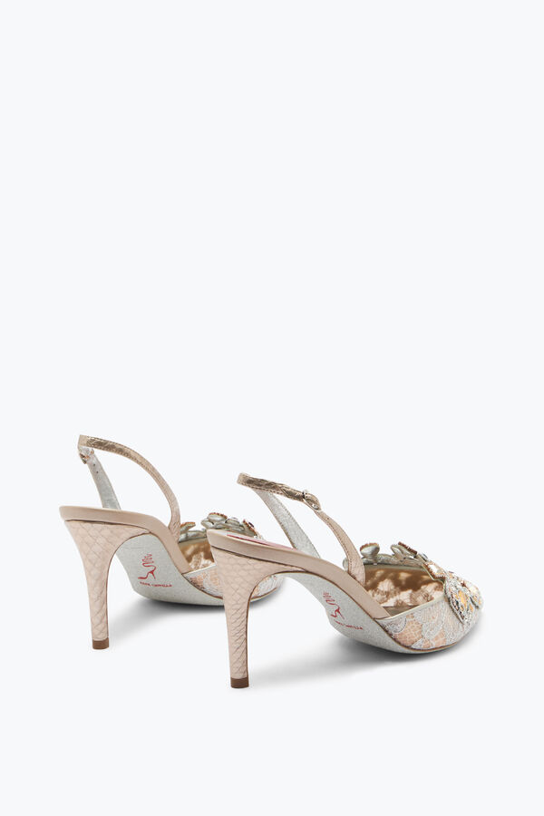 joyas joya zapatillas de encaje venezianan 75 rene caovilla