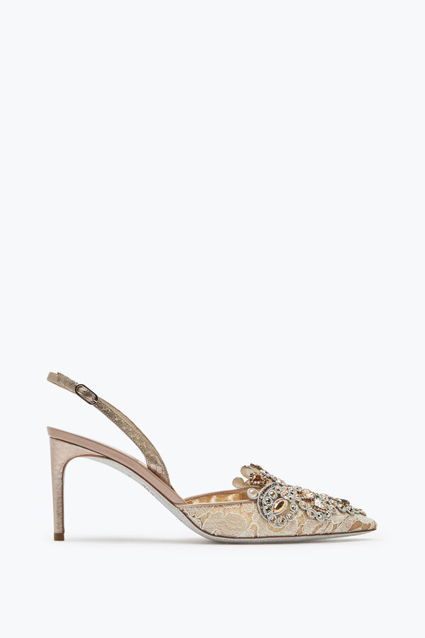 joyas veneziana encaje zapatillas 75 rene caovilla