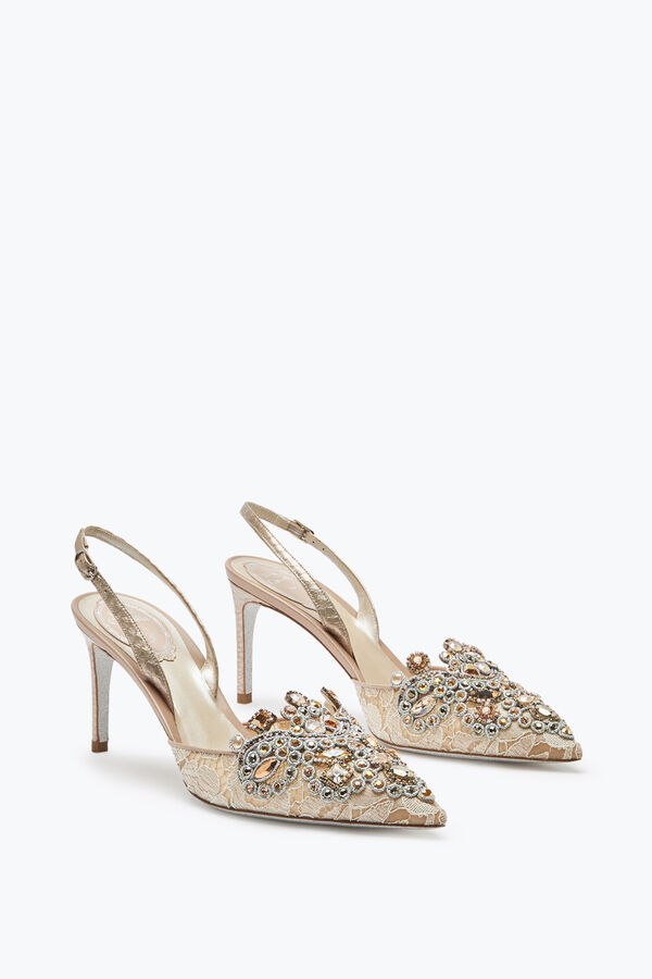 joyas veneziana encaje zapatillas 75 rene caovilla