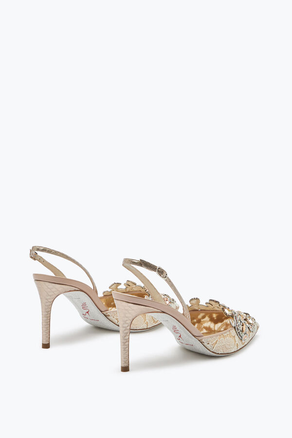 joyas veneziana encaje zapatillas 75 rene caovilla